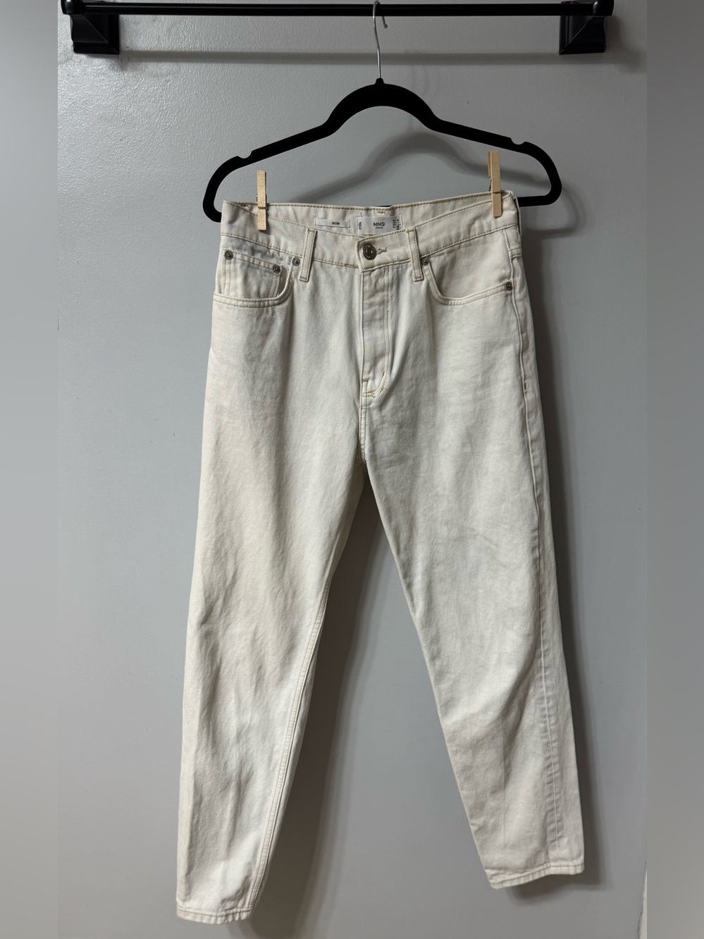 MNG Cream Mom Denim 4